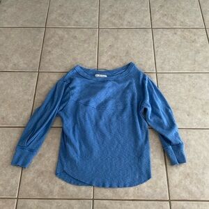 Blue Long Sleeve Top